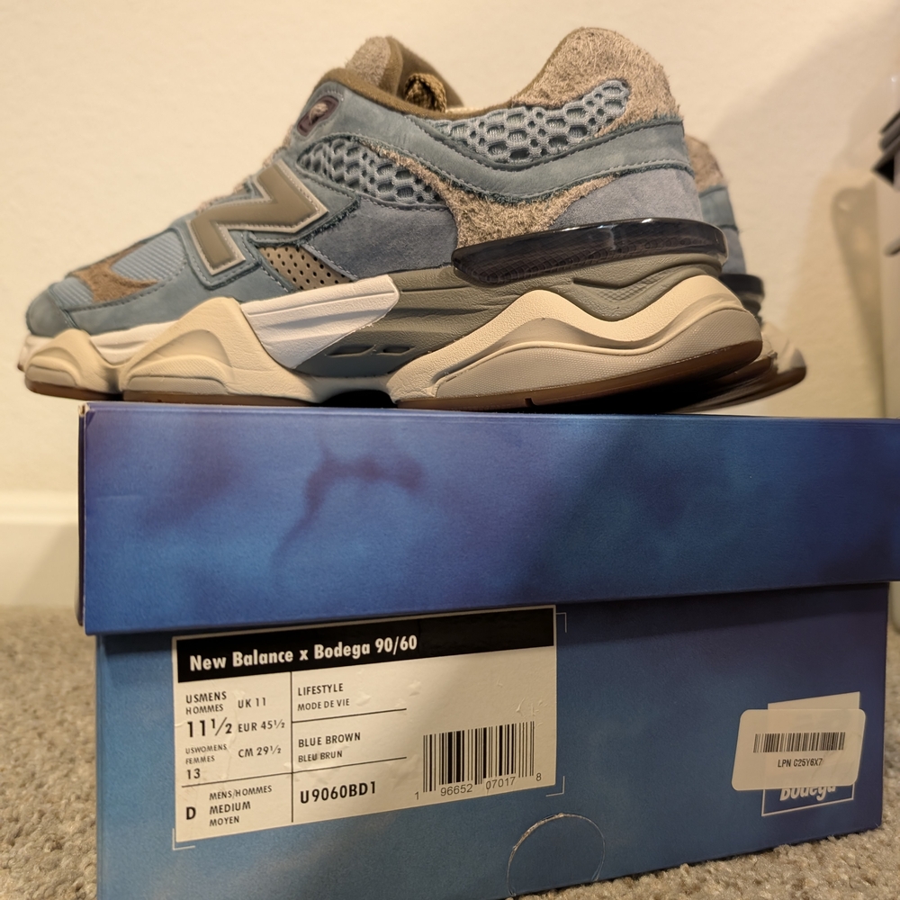 New Balance x Bodega 90/60 Blue Brown Men's Shoes